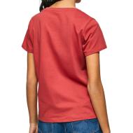 T-shirt Rouge Femme Pepe jeans Wendy vue 2