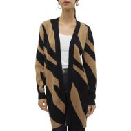 Gilet Long Noir/Camel Femme Vero Moda Nancy