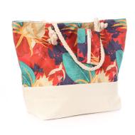 Sac de Plage Rouge/Rose/Bleu vue 2