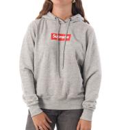 Sweat à capuche Gris Mixte Supreme Grip Debby pas cher