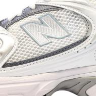 Baskets Blanches/Bleu Mixte New Balance 530 vue 7