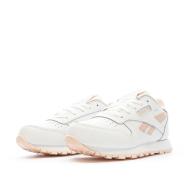 Baskets Blanche/Rose Fille Reebok Classic Leather vue 6