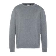 Pull Gris Homme Schott Basic Fin Ras pas cher