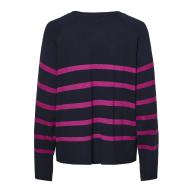 Jersey de mujer azul marino/rosa Pieces Sia ver 2