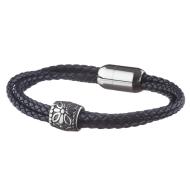 Bracelet Noir Homme Geographical Norway 315031 pas cher