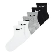 3x Paires de Chaussettes Noires/Gris/Blanc Garçon Nike Crew pas cher