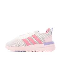 Baskets Blanche/Rose Fille Adidas Racer Tr21 pas cher