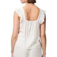 Women's white tank top Pieces Pia Photo of the Espace des Marques %store% store - view of %key%