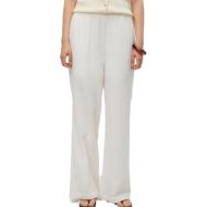 Pantalon Toile Blanc Femme Vero Moda Viola pas cher