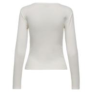 T-Shirt Manches Longues Blanc Femme JDY Vaya vue 2