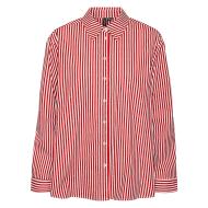 Chemise Blanche/Rouge Femme Vero Moda Minge pas cher