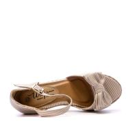 Sandales Compensées Beige Femme Beppi vue 4