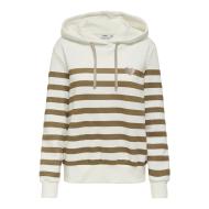 Sweat Blanc/Camel Femme Only Audrey