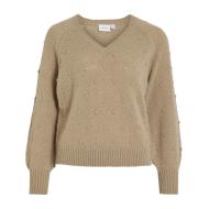 Pull Marron Femme Vila Tuli pas cher