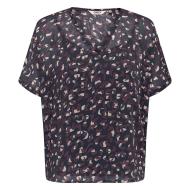 Blouse Marine/Bordeaux Femme Only Tasha