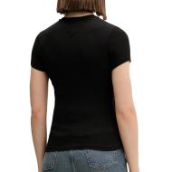 T-Shirt Noir Femme Tommy Hilfiger DW0DW21838 vue 2