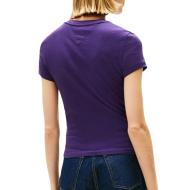 T-Shirt Violet Femme Tommy Hilfiger DW0DW21550 vue 2