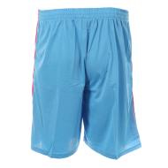 Ensemble De Basket Enfant Miami - Maillot Et Short Bleu/rose - 100% Polyester Sans Manches