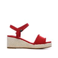 Sandales à Talons Rouge Femme Tommy Hilfiger Wedgeee vue 2