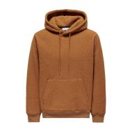 Sweat à Capuche Marron Homme Only & Sons Emilio pas cher