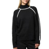 Pull Noir Femme Pieces Lola pas cher