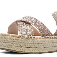 Sandales compensées Doré Femme Beppi Wedge vue 7