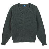 Pull Vert/Gris Femme TBS JENNYVER pas cher