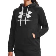 Sweat à capuche Noir Femme Under Armour Rival 1356318 pas cher
