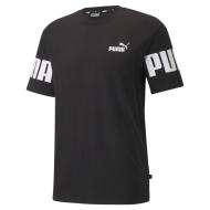 T-shirt Noir Homme Puma Power Colorblock pas cher