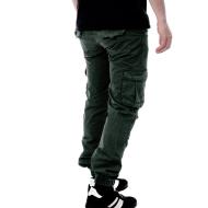 Pantalon Cargo Vert Foncé Homme Paname Brothers Costa vue 2