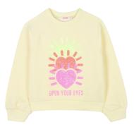 Gelbes Sweatshirt für Mädchen von Billieblush U20880 Yellow Ansicht 2