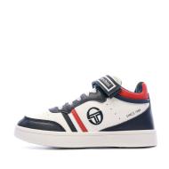 Baskets Montantes Blanche/Marine Garçon Sergio Tacchini Coby Mid pas cher