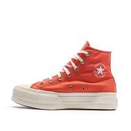 Baskets Oranges Femme Converse Chuck Taylor All Star Platform pas cher