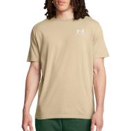 T-shirt Beige Homme Under Armour Left Chest pas cher