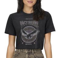 T-shirt Noir Femme Only Lucy pas cher