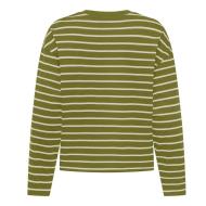 T-Shirt Manches Longues Vert Femme Only Happy vue 2