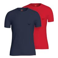 2x T-Shirt Marine/Rouge Homme Kaporal TIFTH pas cher