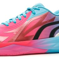 Chaussures de basketball Rose/Bleu  Homme Puma LaMelo 02 Ball vue 7