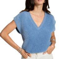Pull Sans Manche Bleu Clair Femme Morgan