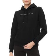 Sweat à Capuche Noir Femme Tommy Hilfiger Linear