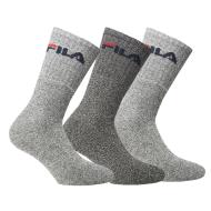 X3 Paires Chaussettes Grises mixte Fila Calza pas cher