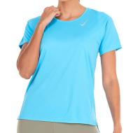 T-shirt Bleu Fluo Femme Nike Race Top pas cher