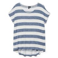 T-Shirt Rayure Marine/Blanc Femme Vero Moda Wide Stripe vue 3