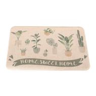 Tapis Beige Imprimés Luance 40x60cm Home Sweet Home pas cher