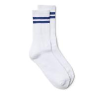 X1 Paire de Chaussettes Blanc/Bleu Vero Moda Stripe Sporty pas cher