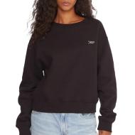 Sweat Noir Femme Tommy Hilfiger Script pas cher