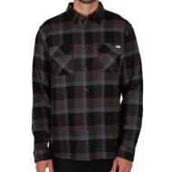 Chemises Manches Longues Noir/Gris Homme Salty Crew Flannel