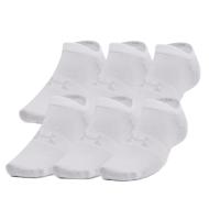 X6 Paires de Chaussette Blanches Mixte Under Armour Essential pas cher