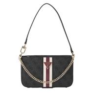 Sac à main Noir/Bordeaux Guess Noelle Mini pas cher
