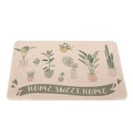 Tapis Beige Imprimés Luance 50x80cm Home Sweet Home pas cher